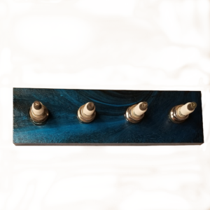 Spark Plug Key Rack w/wall mount in various colors