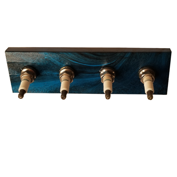 Spark Plug Key Rack w/wall mount in various colors - Image 2