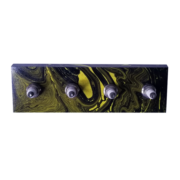 Spark Plug Key Rack w/wall mount in various colors - Image 3