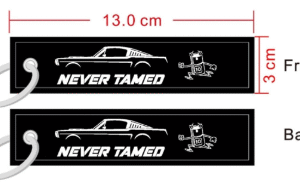 Never Tamed Flight Tag key ring (tag only)